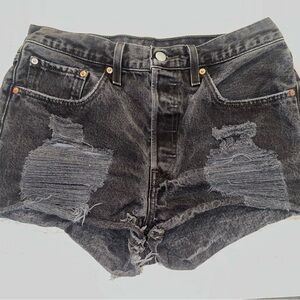 Levi Black Denim Shorts